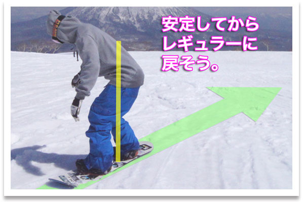 初心者必見!後ろ向きでレギュラーに戻す